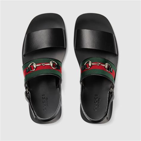 gucci leather sandals mens|latest style for Gucci sandals.